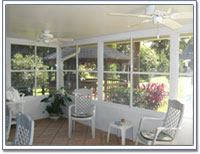 Sun Room with Vinyl Windows